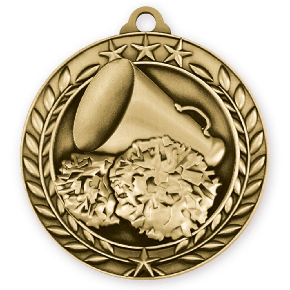 1 3/4'' CHEERLEADING MEDAL (G) Lamb Awards
